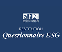 AF2I Restitution du questionnaire ESG
